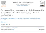An extraordinary dry season precipitation event in the subtropical Andes: Drivers, impacts and predictability